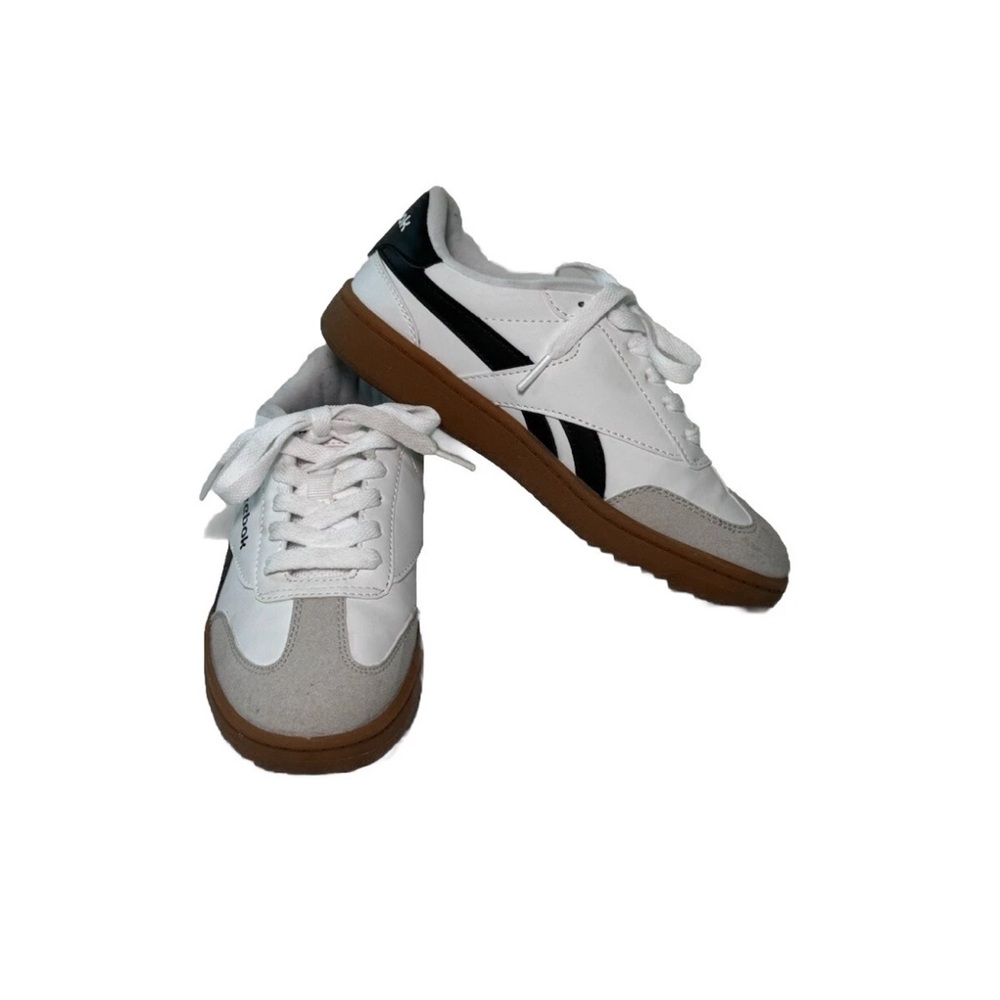 Reebok Sneaker Boys Size 2 Kids Black and White